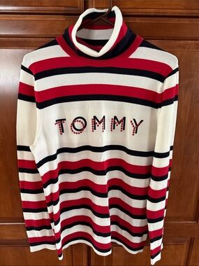 Tommy Hilfiger Striped Turtleneck Sweater